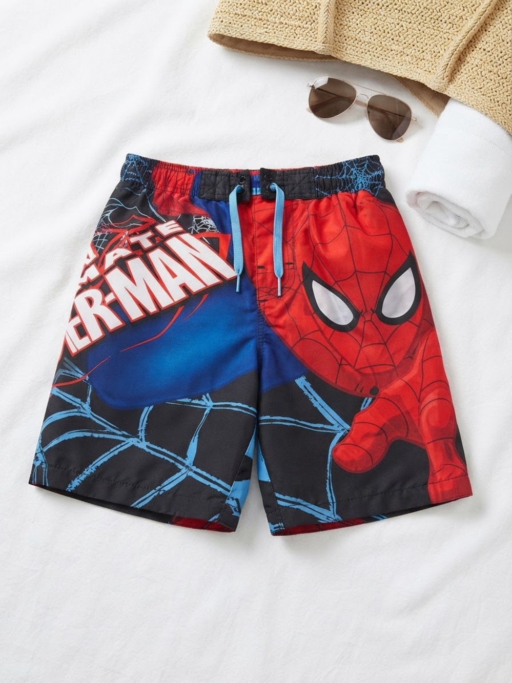 Marvel Spider-Man swim shorts Size 7